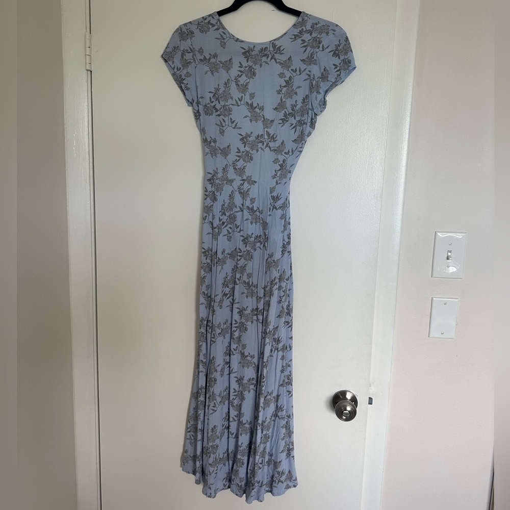 UO light blue maxi dress floral